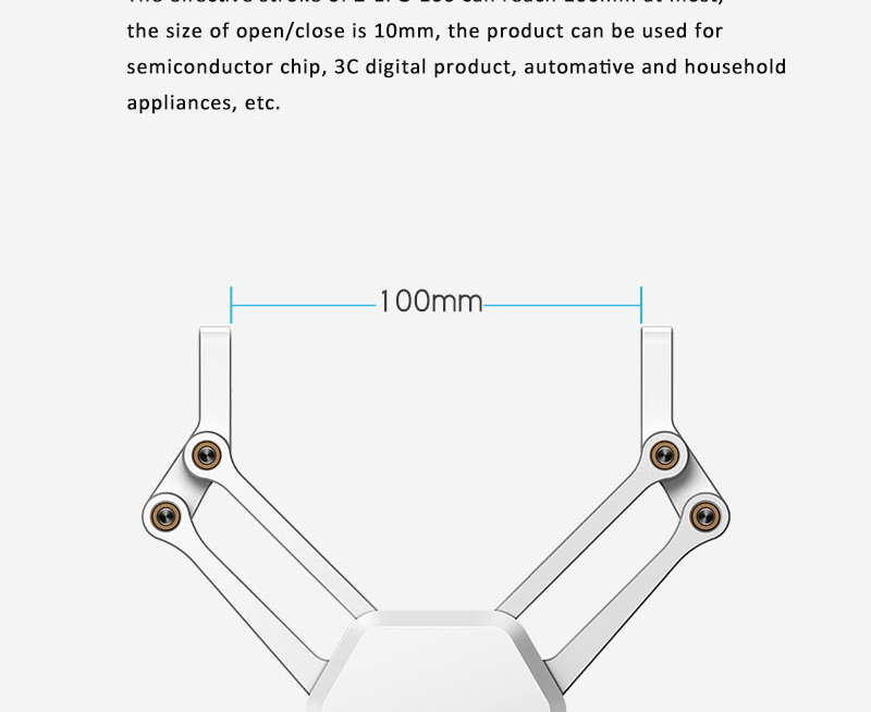 2 Finger Robot Gripper with 500g Clamping Force | HITBOT Servo Gripper