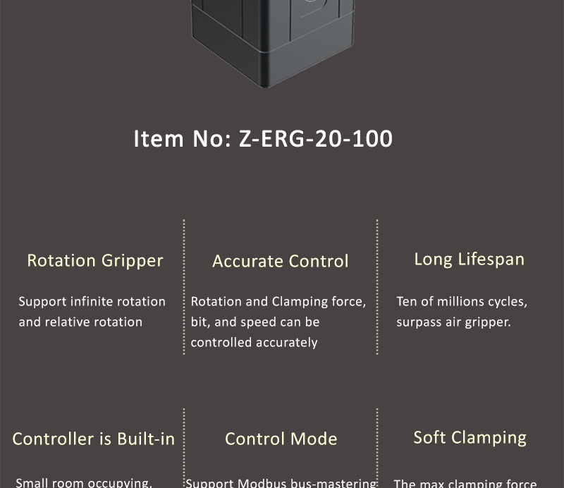 Z ERG 100 gripper 02 Robotic Electric Gripper