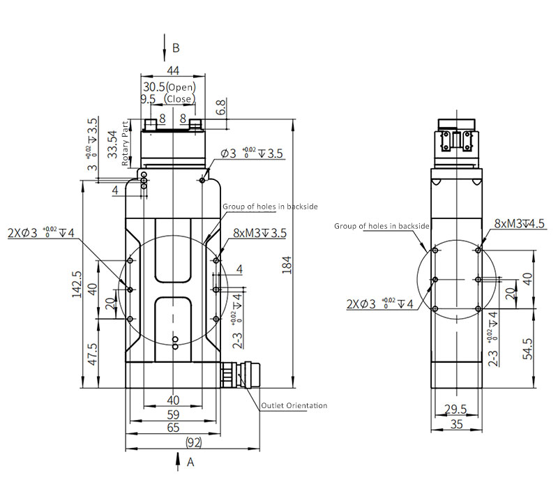 erg 20 100s 14 rotary electric gripper